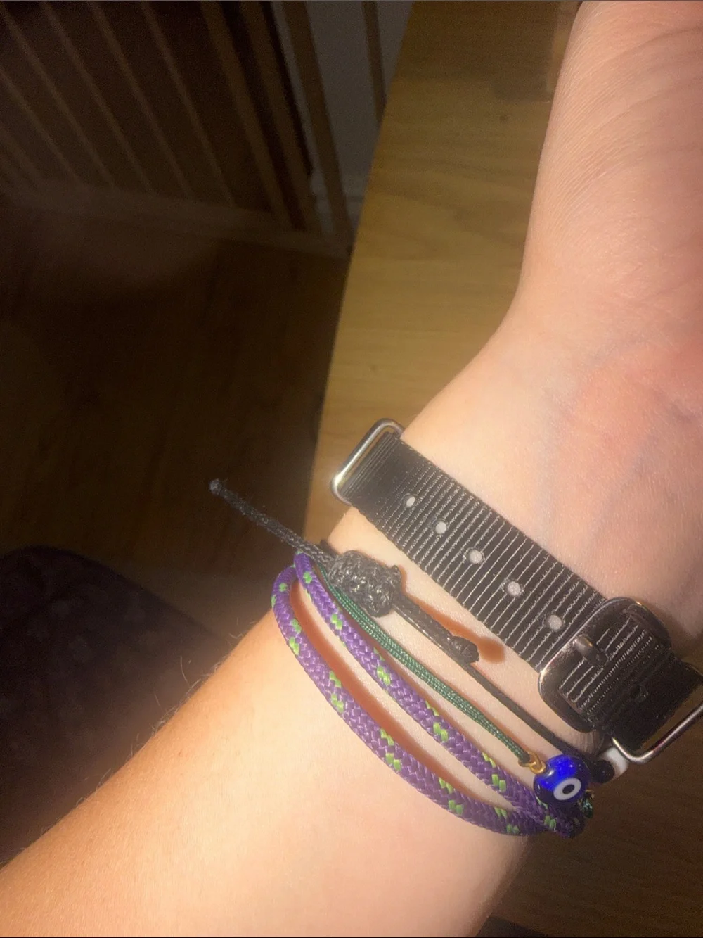 Rare Nike Purple Bezel Sport Watch with Black Strap, Made in USA, dial is xs.